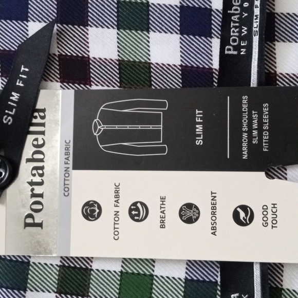 Portabella New York , men's long sleeve dress shirt - Picture 4 of 6